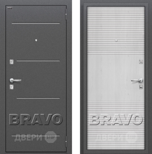 Входная металлическая Дверь Bravo Оптим Фит Pine Feelwood в Фрязино