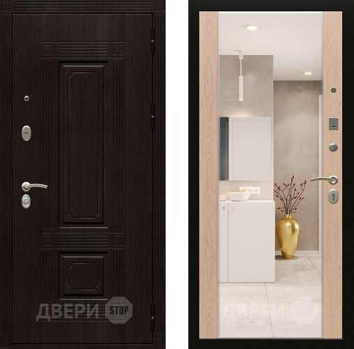 Входная металлическая Дверь Райтвер Мадрид с зеркалом в Фрязино