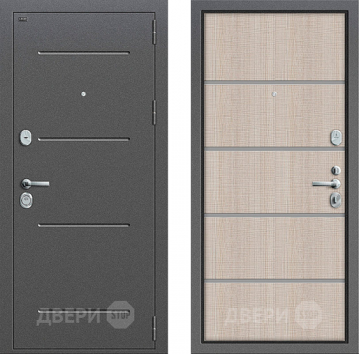 Входная металлическая Дверь Groff Т2-204 Cappuccino Crosscut в Фрязино