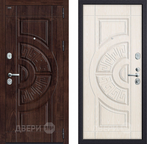 Входная металлическая Дверь Groff P3-312 Темная вишня/ Беленый дуб в Фрязино