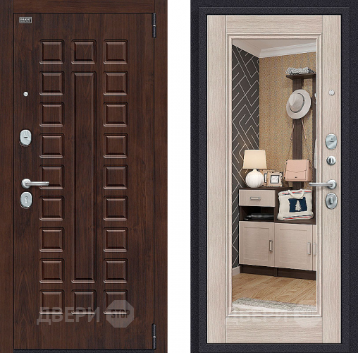 Дверь Bravo Оптим Урбан с зеркалом Cappuccino Veralinga в Фрязино