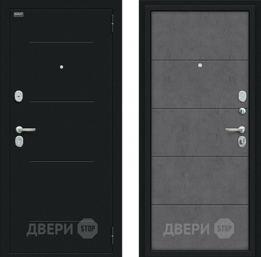 Дверь Bravo Граффити-1 Букле черное/Slate Art в Фрязино