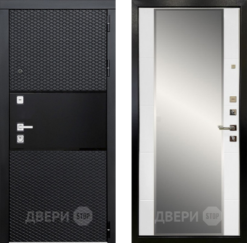 Дверь Ратибор Прима 3К с зеркалом Белый матовый в Фрязино