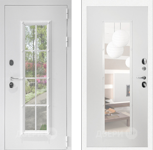 Входная металлическая Дверь Дверной Континент Тичино Белая в Фрязино