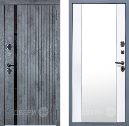 Входная металлическая Дверь Сударь МХ-46 Бетон Зеркало в Фрязино