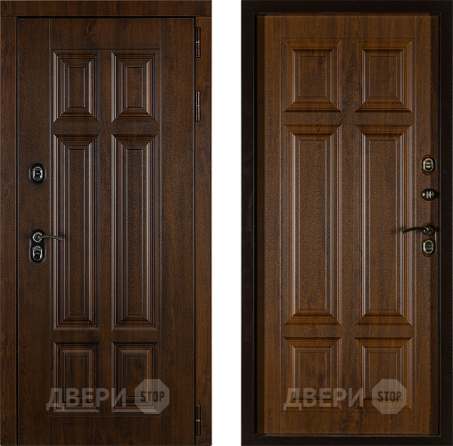 Дверь Заводская Урал ПП Лайт 3К Грецкий Орех (с терморазрывом) в Фрязино