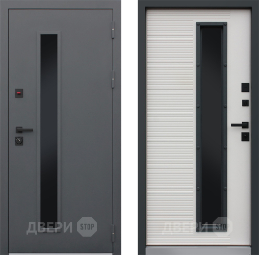 Входная металлическая Дверь АСД Trento с окном в Фрязино