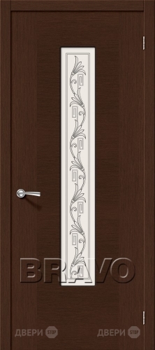 Межкомнатная дверь со стеклом Рондо (Венге) в Фрязино