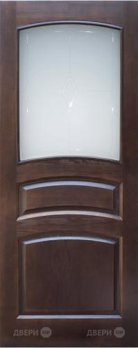 Межкомнатная дверь 16-ПО темный лак в Фрязино