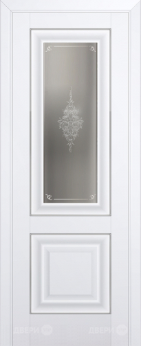 Межкомнатная дверь ProfilDoors 28U аляска (матовое, кристалл с узором) в Фрязино
