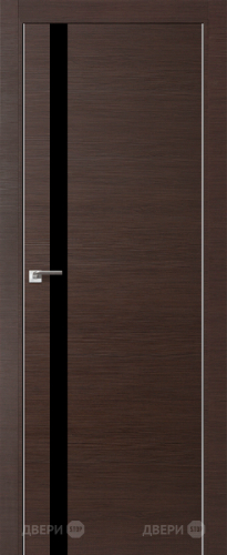 Межкомнатная дверь ProfilDoors 6Z венге кроскут (черный лак) в Фрязино