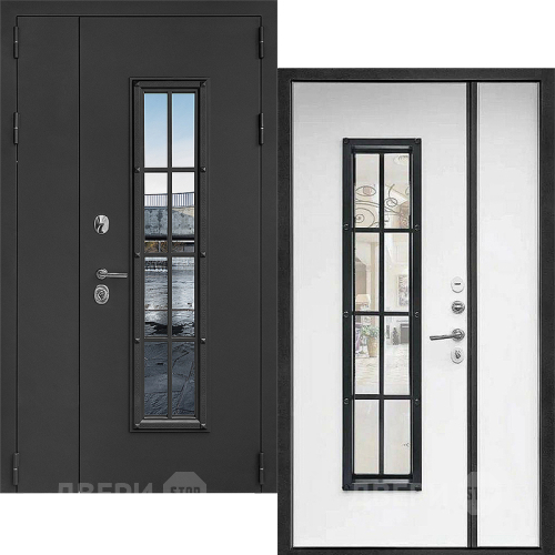 Входная металлическая Дверь Дверной Континент Тичино Двустворчатая Серая в Фрязино