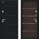 Входная металлическая Дверь Bravo Thermo Лайн Букле черное/Wenge Veralinga в Фрязино