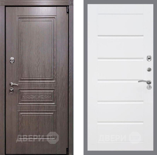 Входная металлическая Дверь Рекс (REX) Пренмиум-S Сити Белый ясень в Фрязино