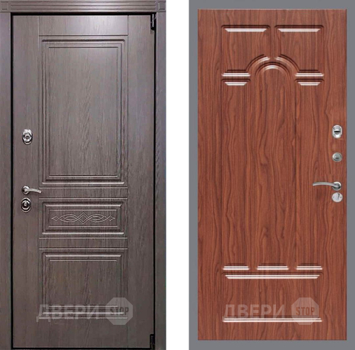 Дверь Рекс (REX) Пренмиум-S FL-58 орех тисненый в Фрязино