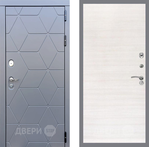 Входная металлическая Дверь Стоп КОСМО Гладкая Акация светлая в Фрязино