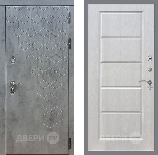 Входная металлическая Дверь Стоп БЕТОН ФЛ-39 Лиственница беж в Фрязино