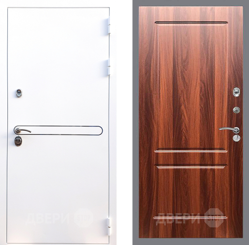 Входная металлическая Дверь Стоп Лайн Вайт ФЛ-117 Итальянский орех в Фрязино