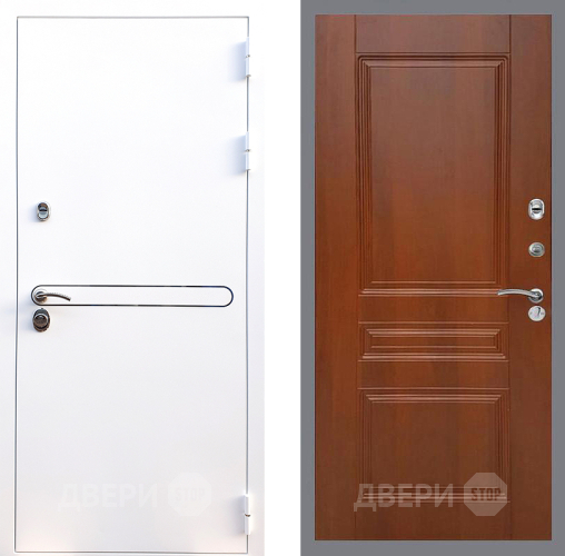 Входная металлическая Дверь Стоп Лайн Вайт ФЛ-243 Итальянский орех в Фрязино