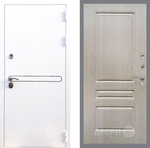 Входная металлическая Дверь Стоп Лайн Вайт ФЛ-243 Беленый дуб в Фрязино