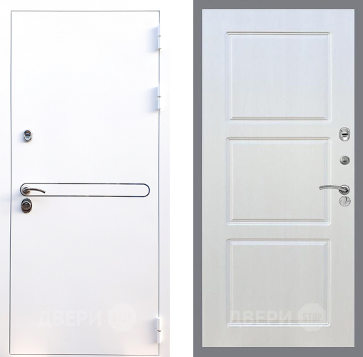 Входная металлическая Дверь Стоп Лайн Вайт ФЛ-3 Лиственница беж в Фрязино