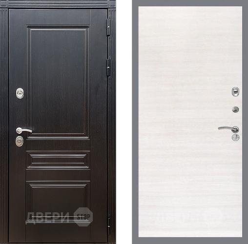 Входная металлическая Дверь Стоп МЕГАПОЛИС Гладкая Акация светлая в Фрязино