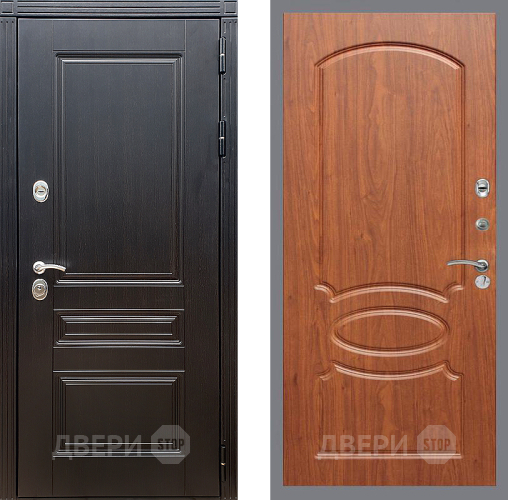 Входная металлическая Дверь Стоп МЕГАПОЛИС ФЛ-128 Береза мореная в Фрязино