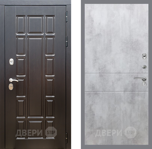 Входная металлическая Дверь Стоп НЬЮ ЙОРК ФЛ-290 Бетон светлый в Фрязино
