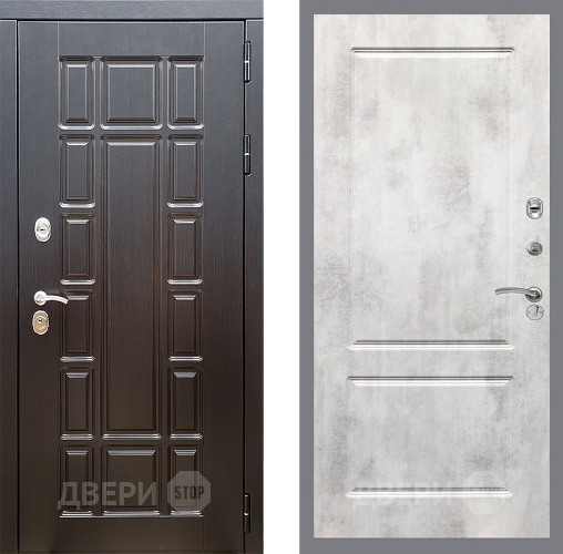 Входная металлическая Дверь Стоп НЬЮ ЙОРК ФЛ-117 Бетон светлый в Фрязино