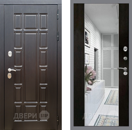 Дверь Стоп НЬЮ ЙОРК Зеркало СБ-16 Венге в Фрязино