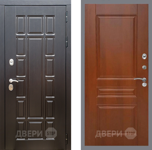 Входная металлическая Дверь Стоп НЬЮ ЙОРК ФЛ-243 Итальянский орех в Фрязино