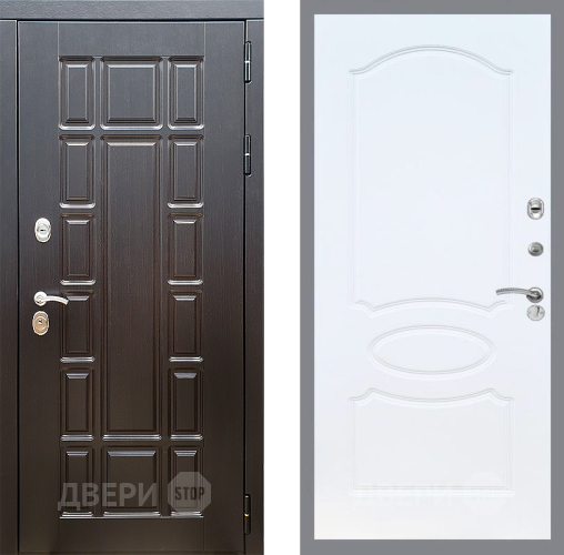 Входная металлическая Дверь Стоп НЬЮ ЙОРК ФЛ-128 Белый ясень в Фрязино