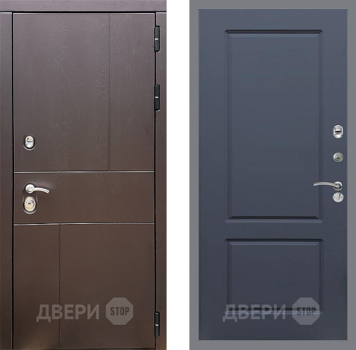 Входная металлическая Дверь Стоп УРБАН ФЛ-117 Силк титан в Фрязино