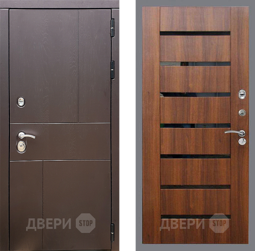 Входная металлическая Дверь Стоп УРБАН СБ-14 Орех бренди в Фрязино