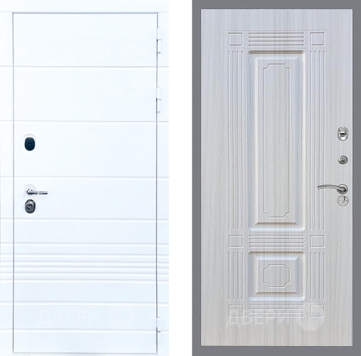 Входная металлическая Дверь Стоп ТРЕНДО ФЛ-2 Сандал белый в Фрязино
