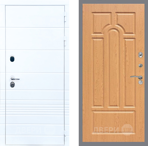 Входная металлическая Дверь Стоп ТРЕНДО ФЛ-58 Дуб в Фрязино