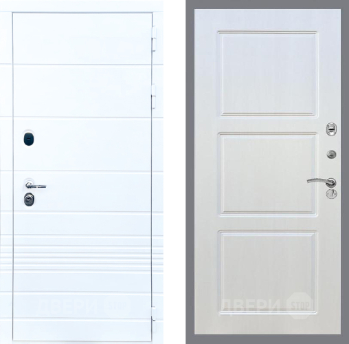 Входная металлическая Дверь Стоп ТРЕНДО ФЛ-3 Лиственница беж в Фрязино