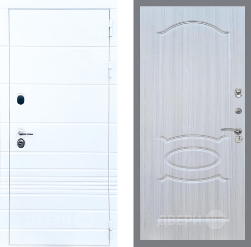 Входная металлическая Дверь Стоп ТРЕНДО ФЛ-128 Сандал белый в Фрязино