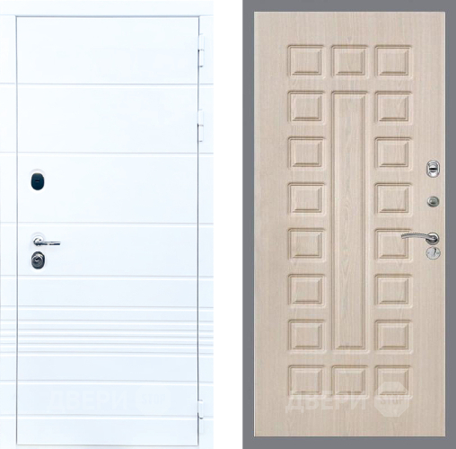 Входная металлическая Дверь Стоп ТРЕНДО ФЛ-183 Беленый дуб в Фрязино