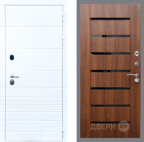 Входная металлическая Дверь Стоп ТРЕНДО СБ-14 Орех бренди в Фрязино