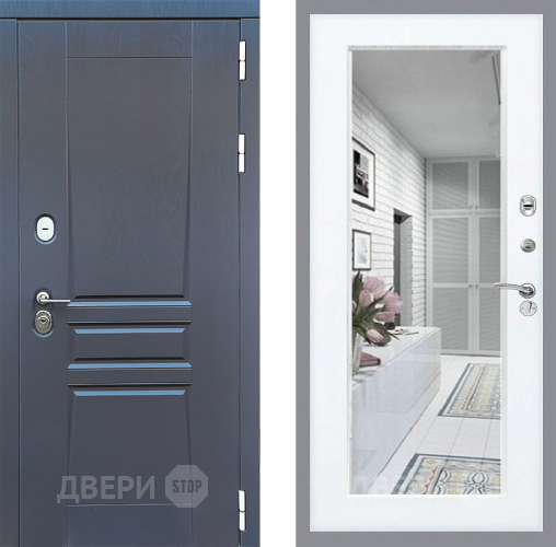 Дверь Стоп ПЛАТИНУМ Зеркало Силк Сноу в Фрязино