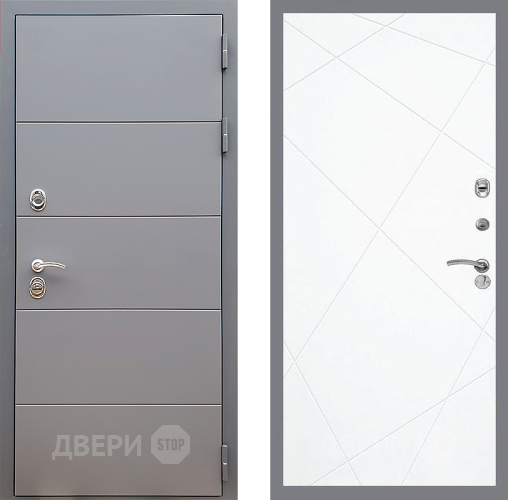 Дверь Стоп АРТ ГРАФИТ ФЛ-291 Силк Сноу в Фрязино