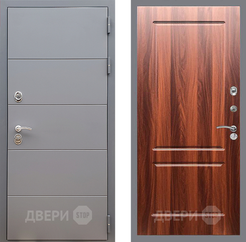 Входная металлическая Дверь Стоп АРТ ГРАФИТ ФЛ-117 Итальянский орех в Фрязино