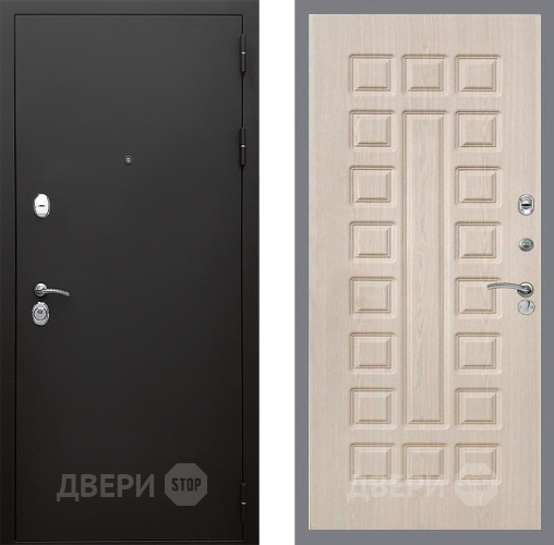 Входная металлическая Дверь Стоп КЛАССИК Шагрень ФЛ-183 Беленый дуб в Фрязино