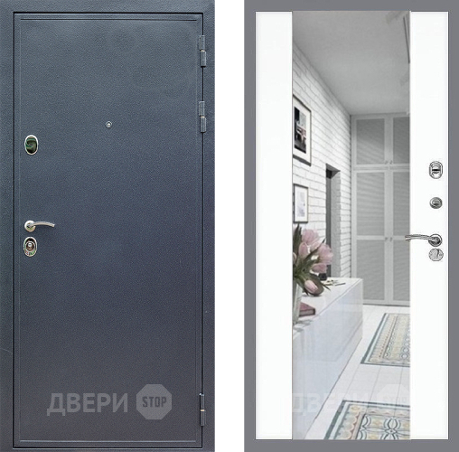 Входная металлическая Дверь Стоп СИЛЬВЕР Зеркало СБ-16 Силк Сноу в Фрязино