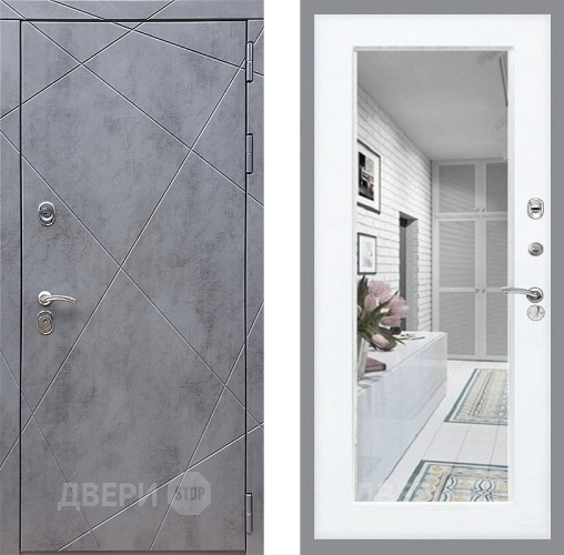 Входная металлическая Дверь Стоп Лучи Зеркало Силк Сноу в Фрязино