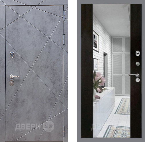 Дверь Стоп Лучи Зеркало СБ-16 Венге в Фрязино