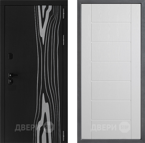 Входная металлическая Дверь Дверной континент ДК-12 ФЛ-Лайн Белое дерево в Фрязино