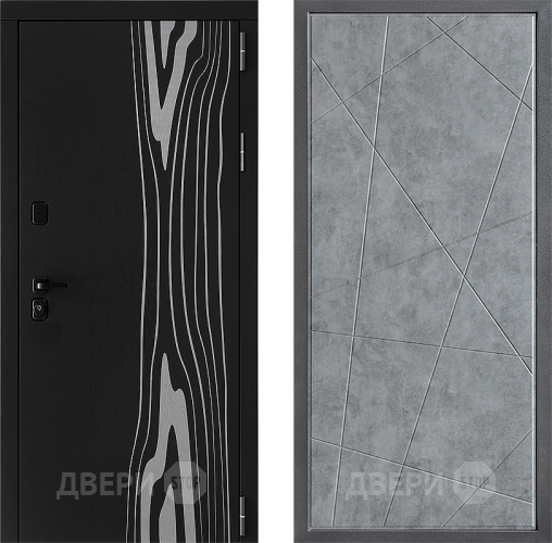 Входная металлическая Дверь Дверной континент ДК-12 ФЛ-655 Бетон серый в Фрязино