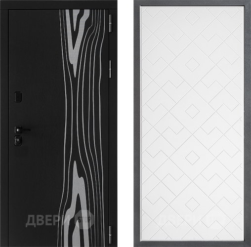 Входная металлическая Дверь Дверной континент ДК-12 ФЛ-Тиффани Белый софт в Фрязино